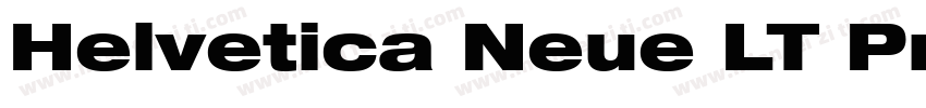 Helvetica Neue LT Pro 95 Black字体转换